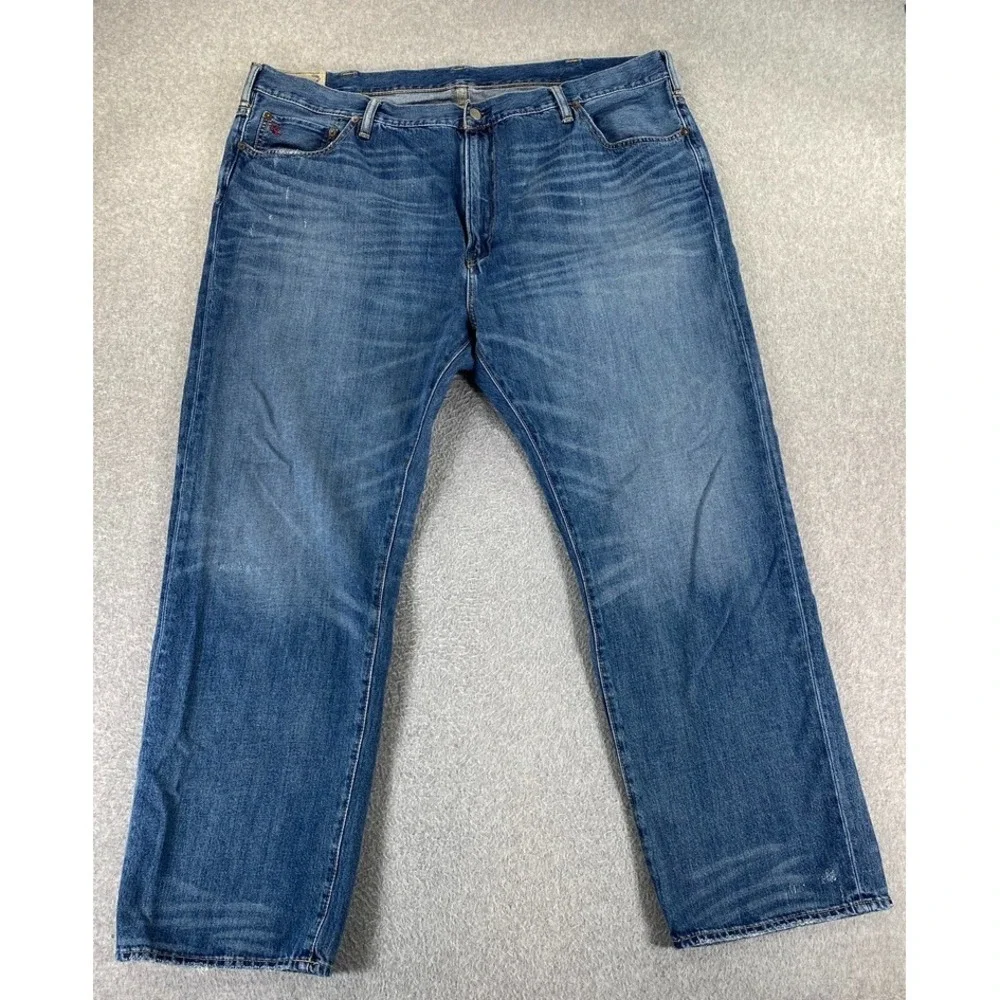 Polo Ralph Lauren Men's Blue Size 44Bx30 Hampton Relaxed Straight Jeans‎ Preppy